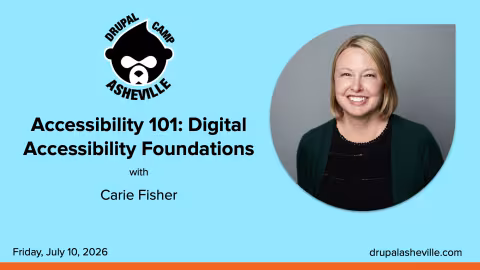 Accessibility 101- Digital Accessibility Foundations with Carie Fisher media slide