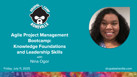 Media card for Agile Project Management Bootcamp: Knowledge Foundations and Leadership Skills training with Nina's headshot