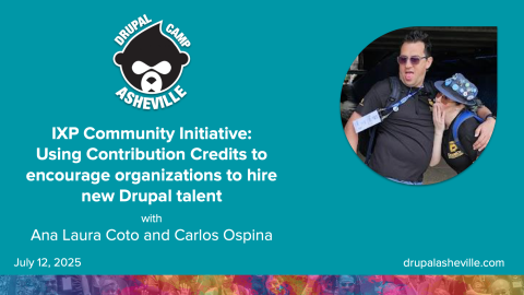 IXP Community Initiative: Using Contribution Credits to encourage organizations to hire new Drupal talent session slide