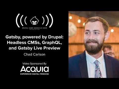 Embedded thumbnail for Gatsby, powered by Drupal: Headless CMSs, GraphQL, and Gatsby Live Preview