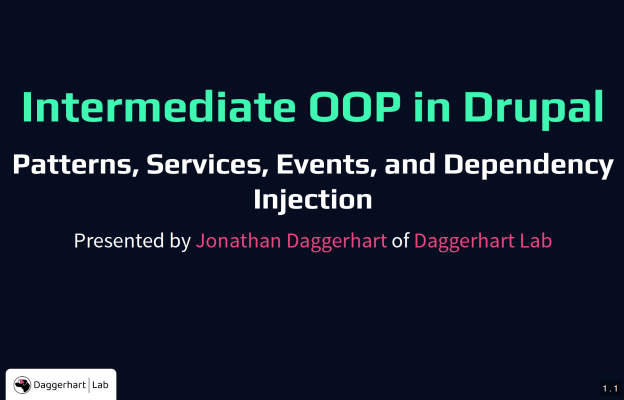 Intermedia OOP In Drupal Opening Slide
