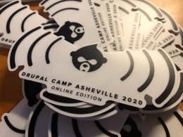 Drupal Camp Asheville 2020 Online Edition stickers